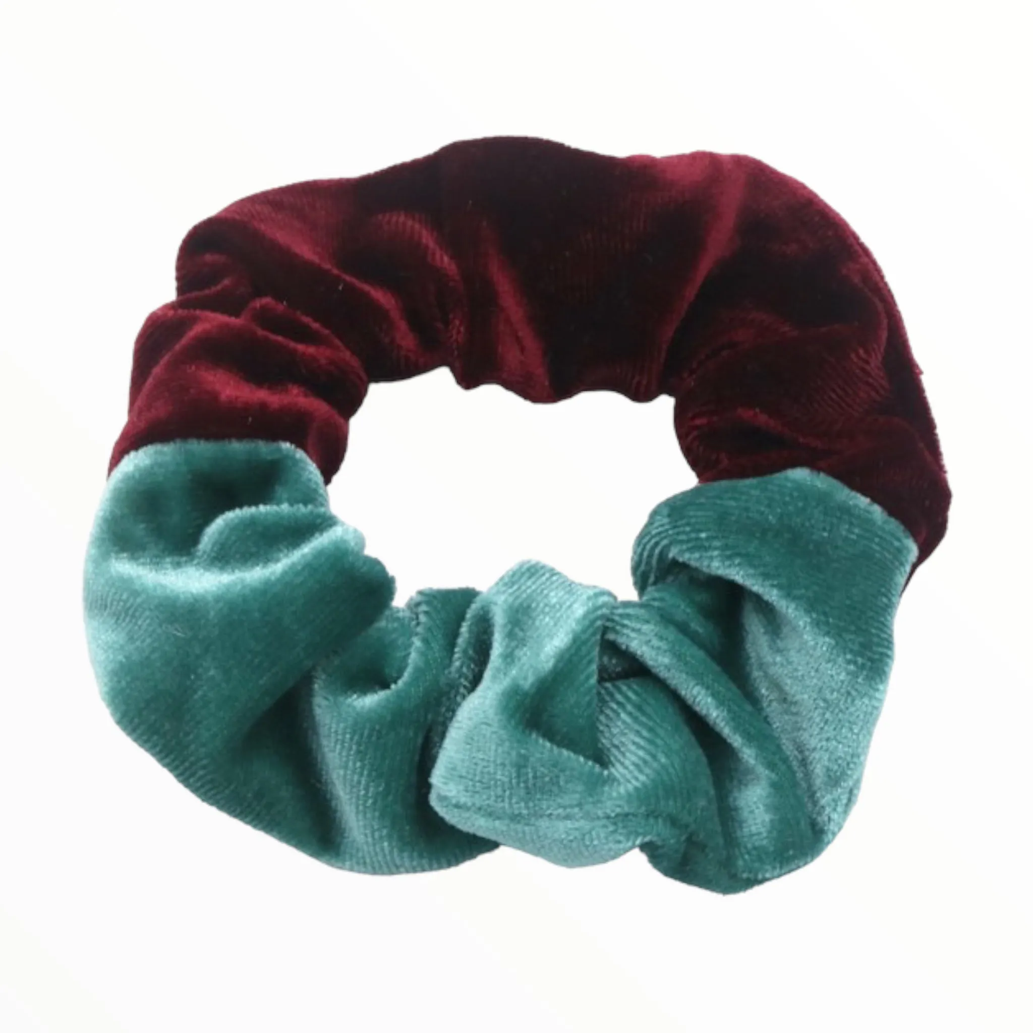 Set 2 scrunchies haarelastieken velvet duo colors