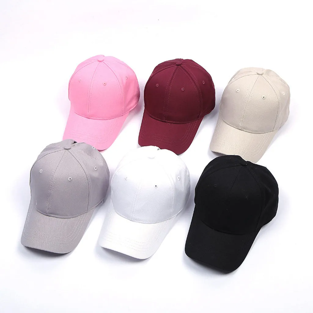 Sidiou Group Ponytail Messy Buns Trucker Plain Solid Fashion Baseball Visor Cap  Dad Casual Hats