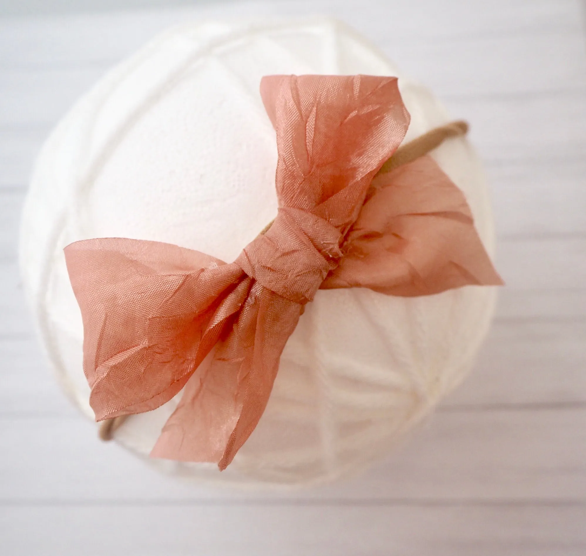 Silk Chiffon Tie Bow (variety Of Colours)