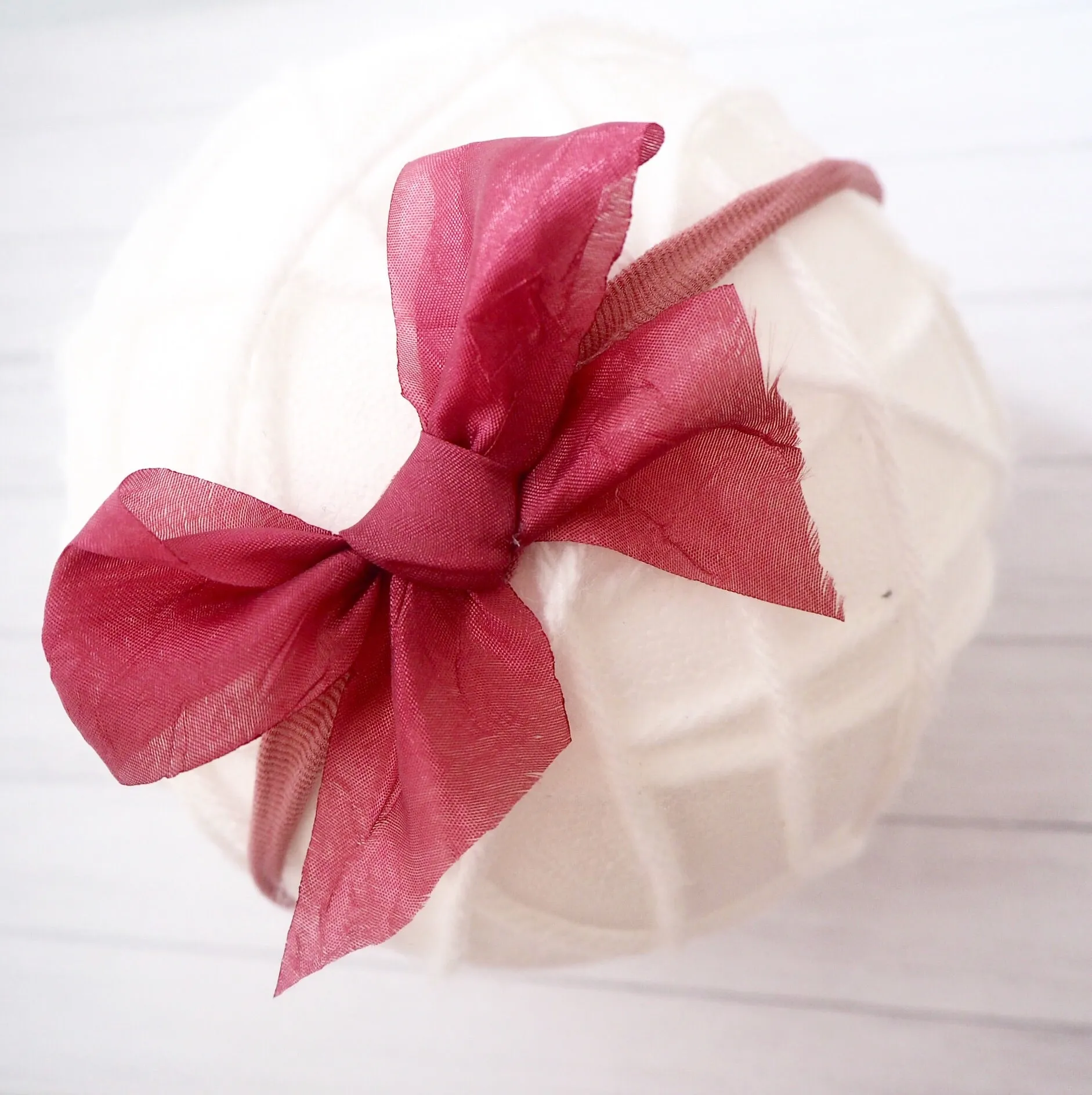 Silk Chiffon Tie Bow (variety Of Colours)