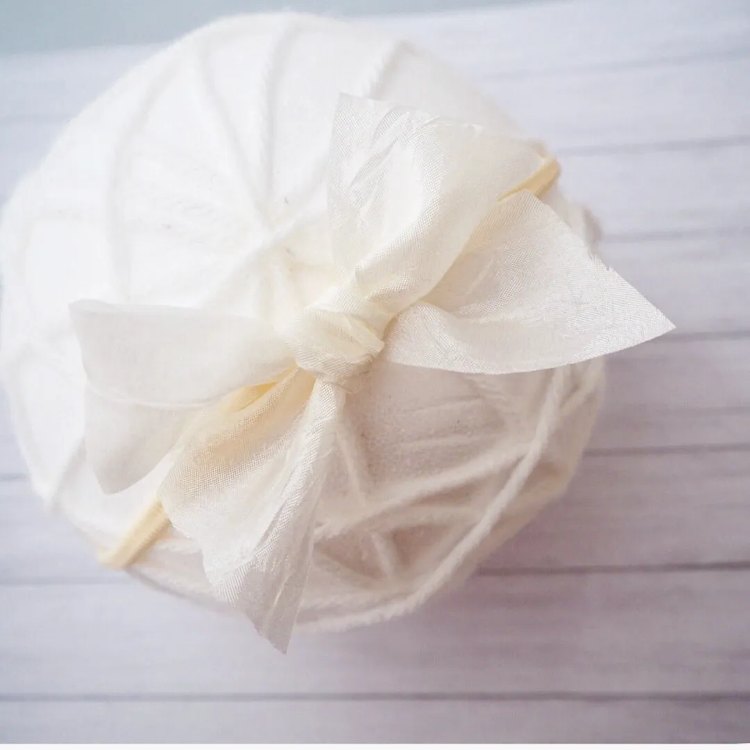 Silk Chiffon Tie Bow (variety Of Colours)