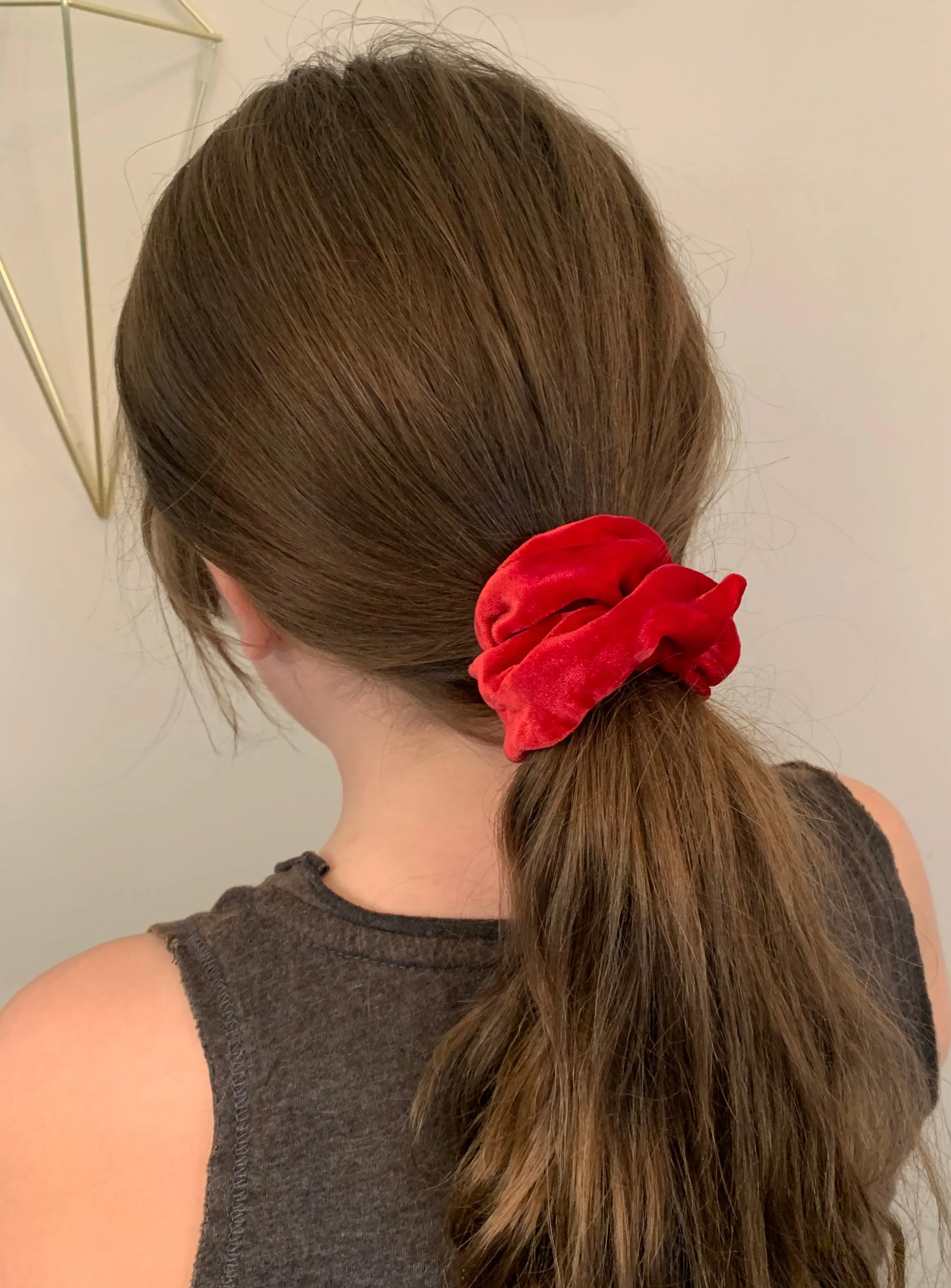 SILK VELVET Hair Scrunchie - Handmade - Choose Your Color