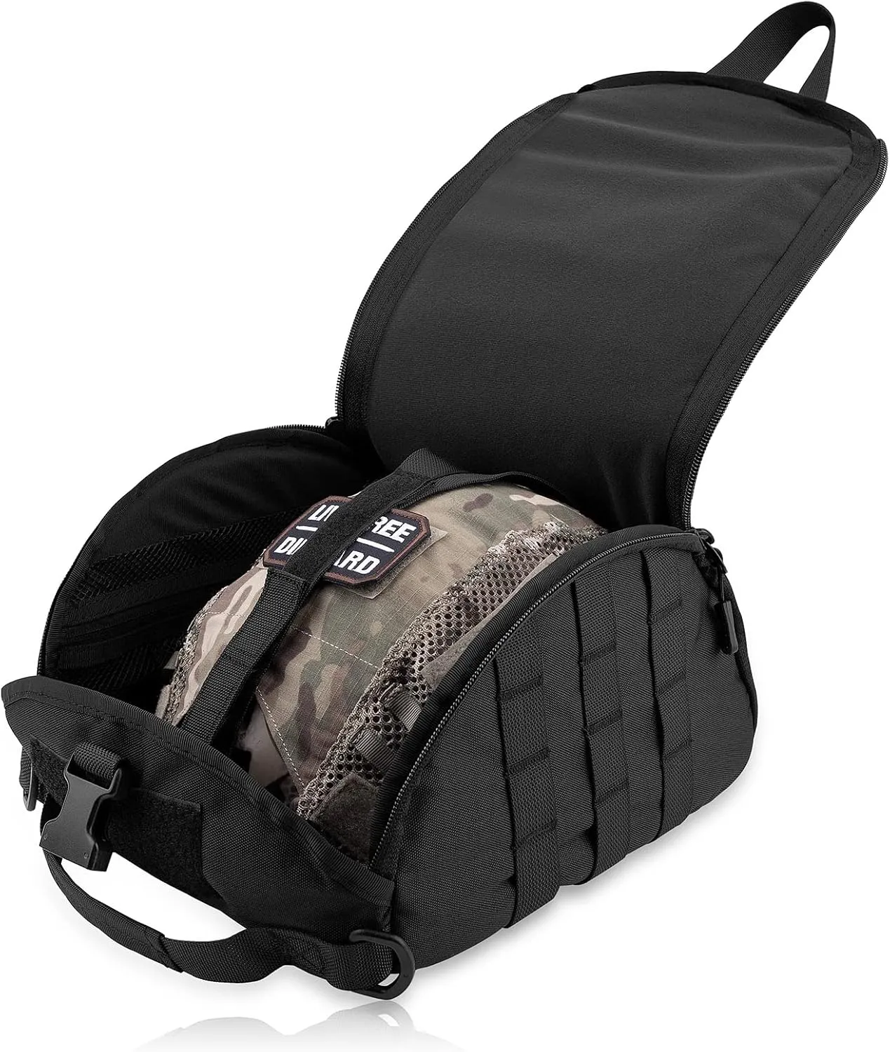 Tactical Helmet Bag Pack,Multi-Purpose Molle Storage Military Carrying Pouch for Sports Hunting Shooting Combat Helmets. 