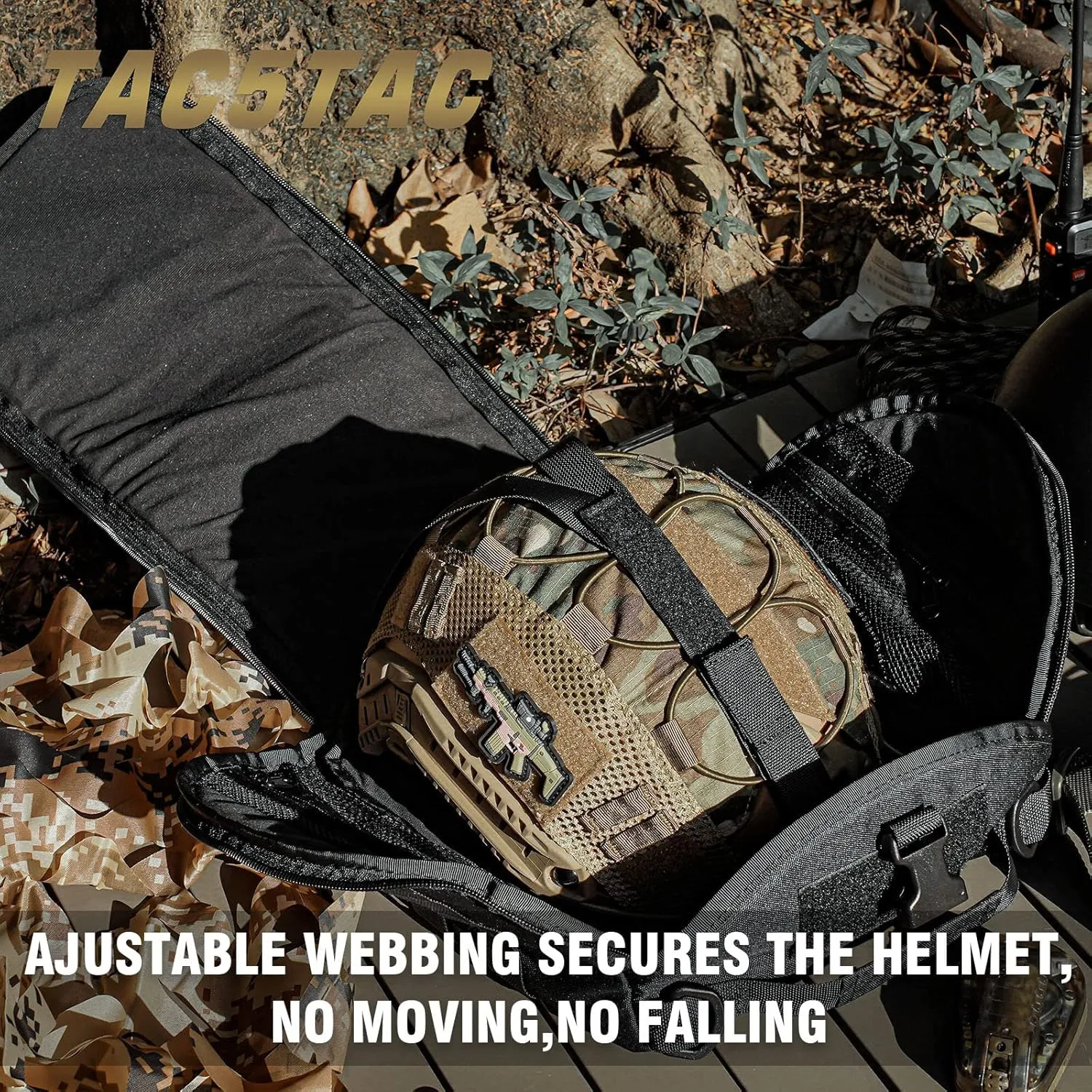 Tactical Helmet Bag Pack,Multi-Purpose Molle Storage Military Carrying Pouch for Sports Hunting Shooting Combat Helmets. 