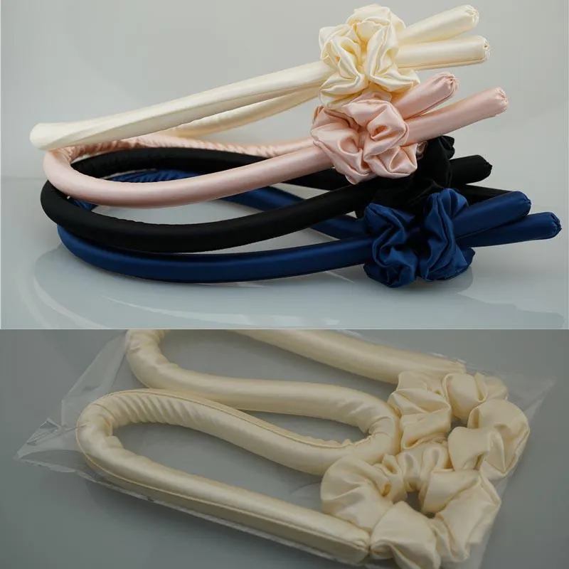Tan silk hair curler