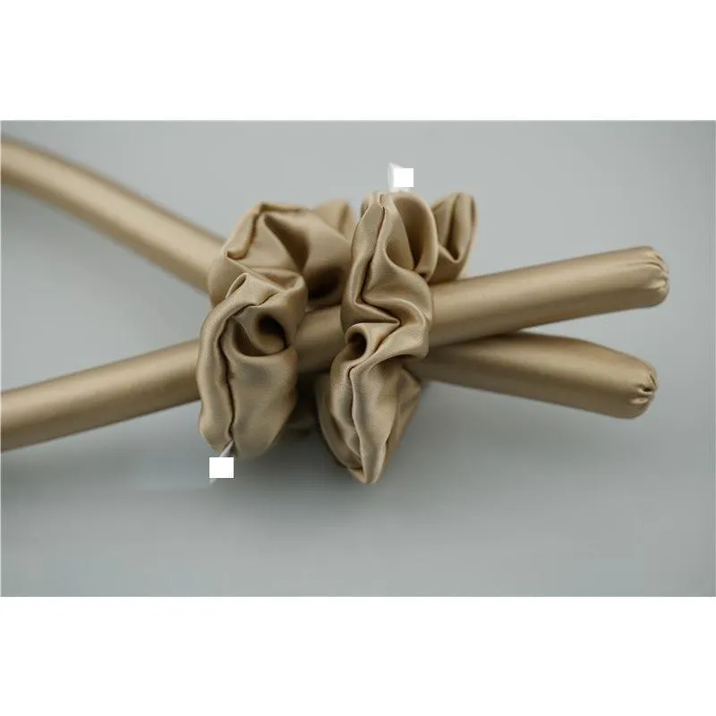 Tan silk hair curler