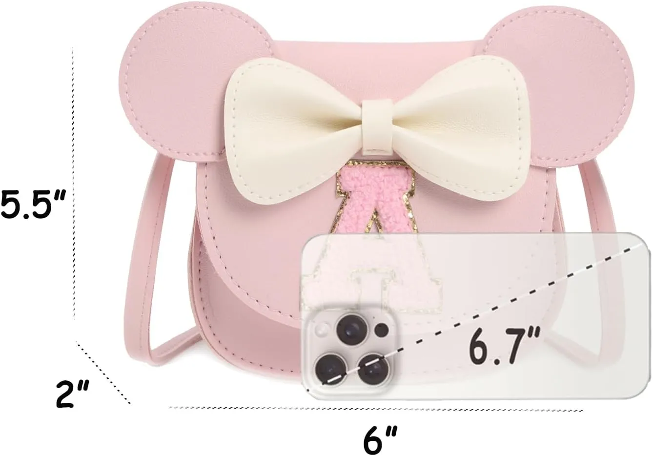 Toddler Purse for Girls Birthday Gift, Little Girls Purse Kids Wallet Mouse Crossbody Bag Gift Set