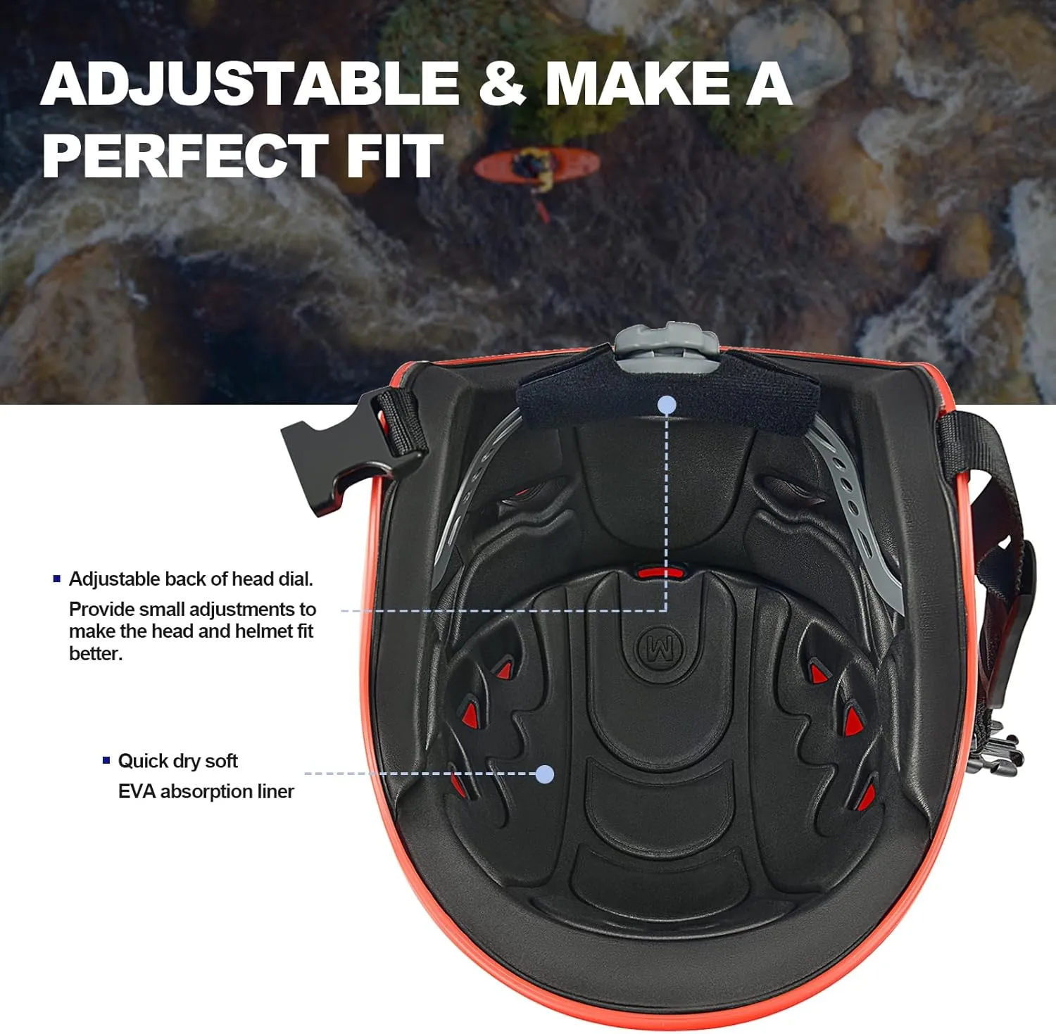 Tontron Sailonger Adult Full Cut Whitewater Kayaking Rafting Paddling Watersports Helmet