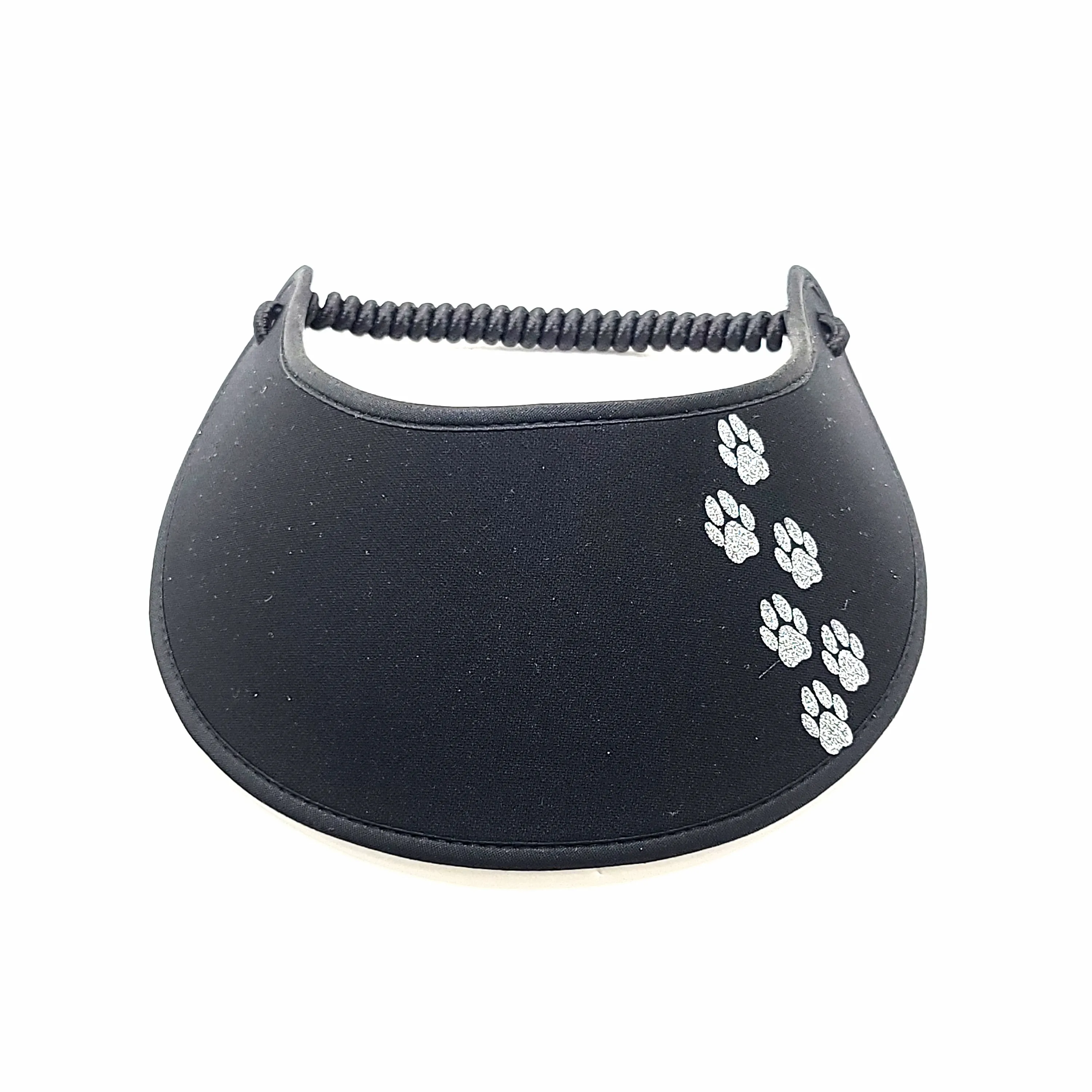 Trimmed Glitter Patterns Paws, Cross, and Sandals Foam Sun Visor