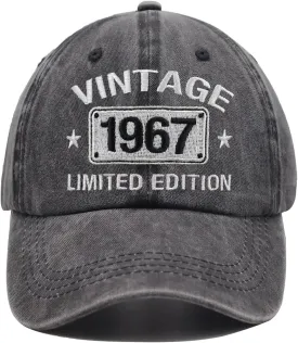 Vintage 1974 1973 1972 1971 1970 1969 1968 1967 1966 1965 Limited Edition Adjustable Embroidered Baseball Cap