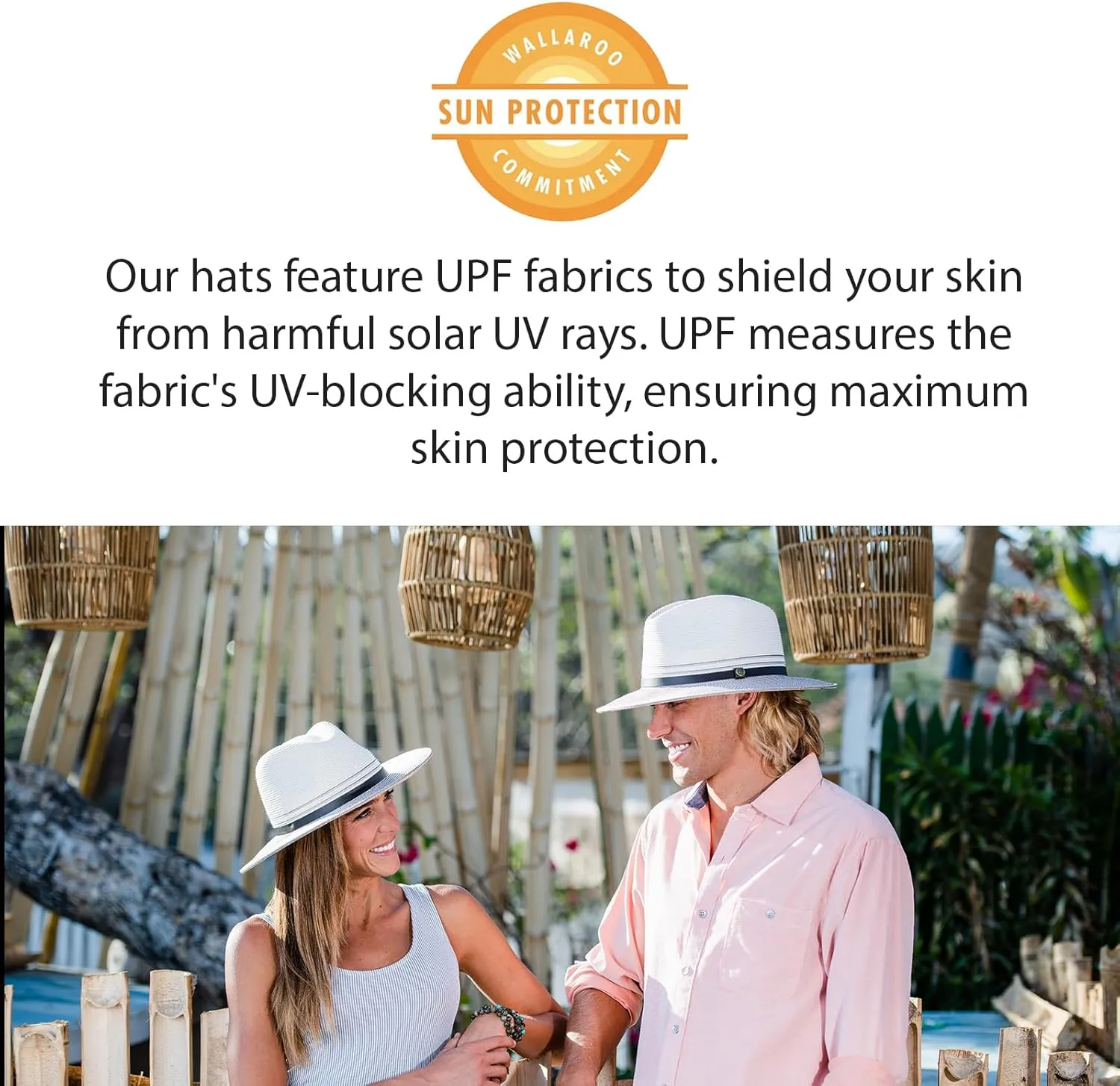 Wallaroo Hat Company Womens Sydney Sun Hat - UPF 30  Sun Protection, Packable, Adjustable, Medium - Beach, Travel, Wide Brim