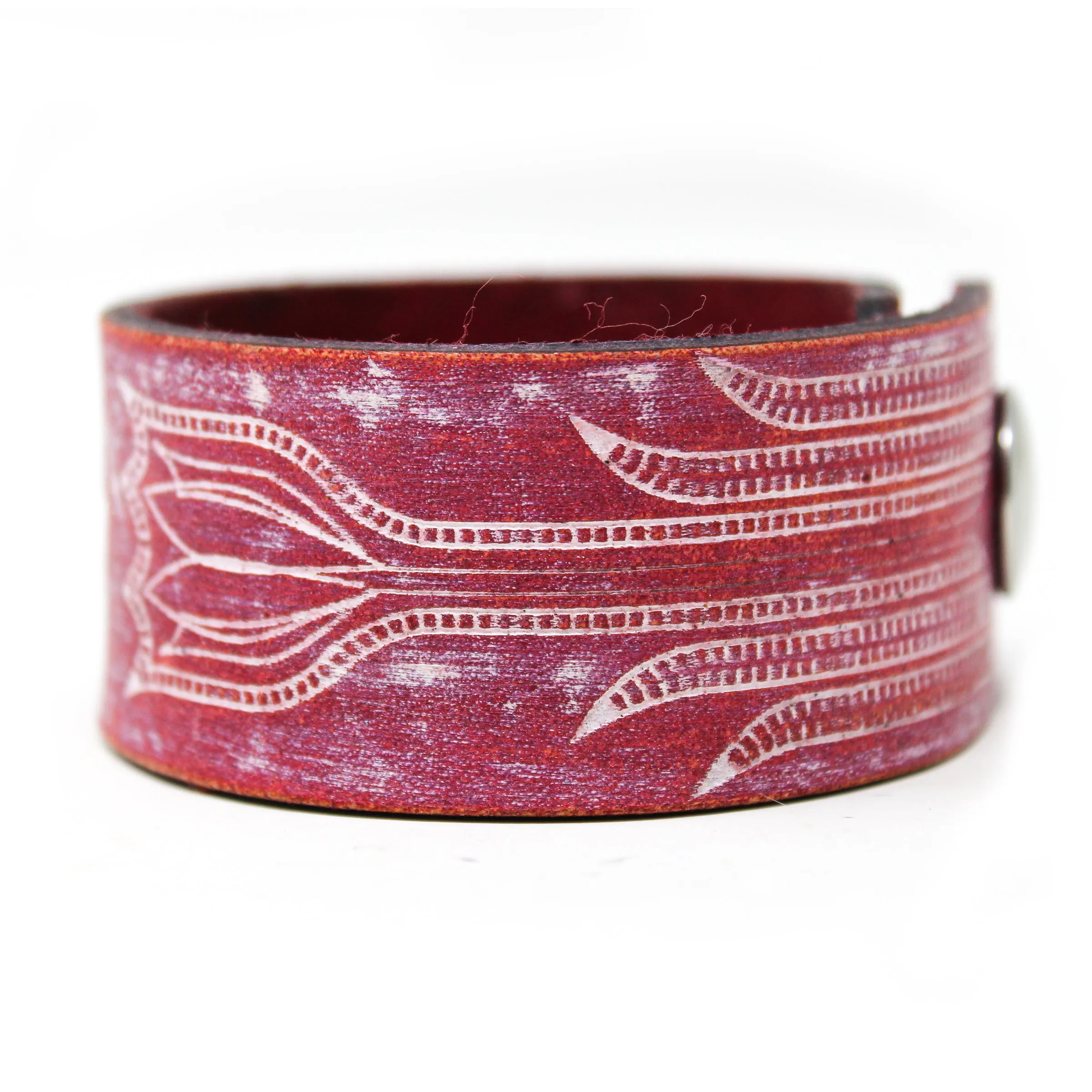 Women's Leather Cuff - Texas Tulip Cuff