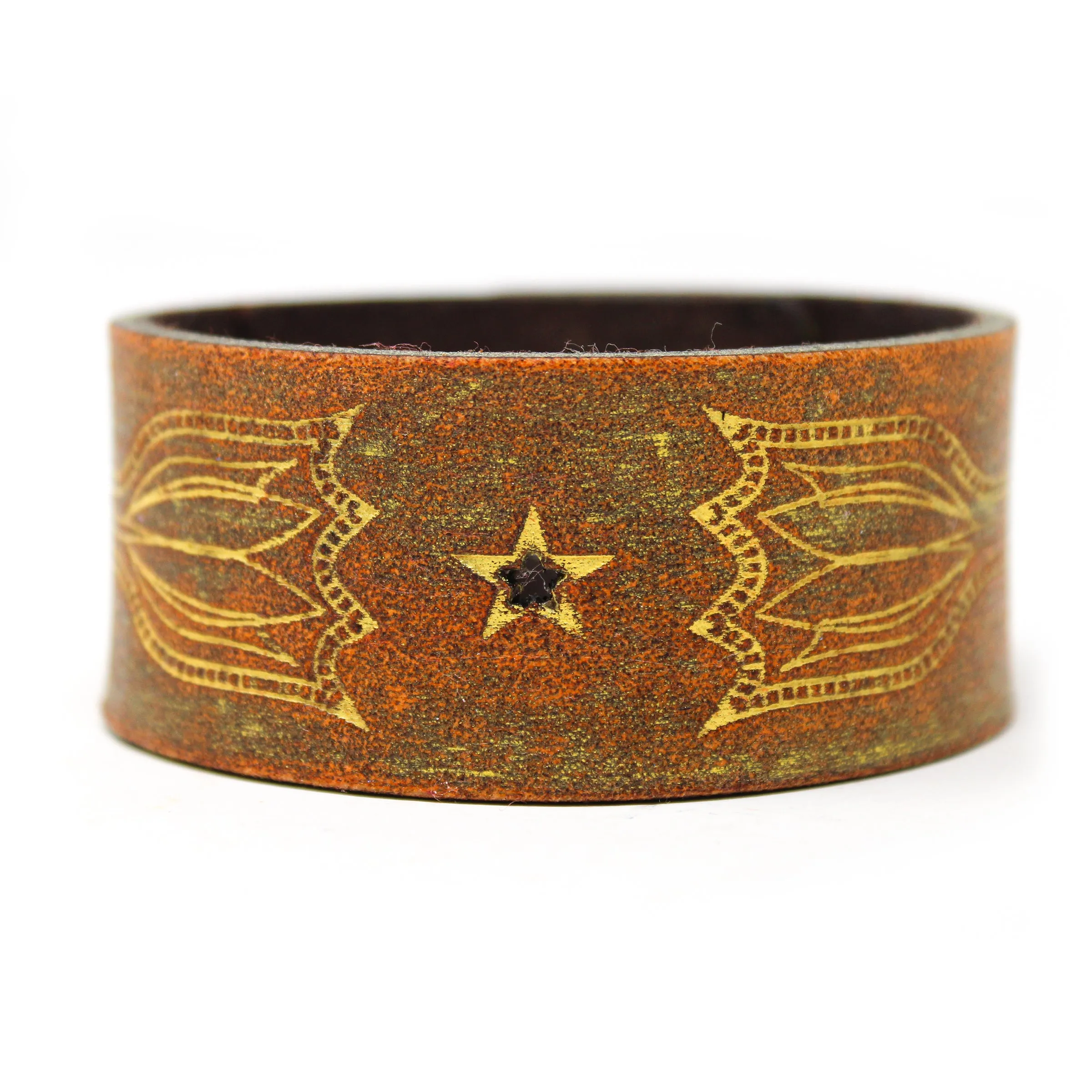 Women's Leather Cuff - Texas Tulip Cuff