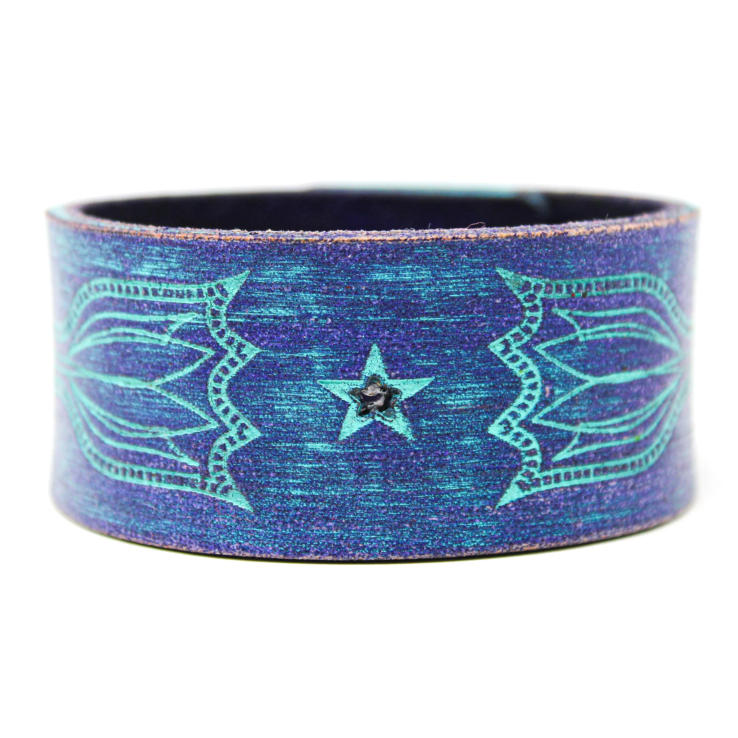Women's Leather Cuff - Texas Tulip Cuff
